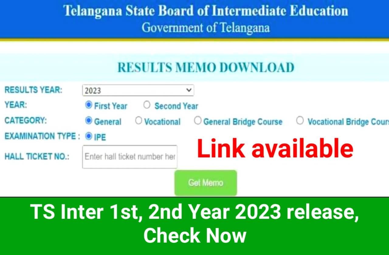 TS Inter Results 2023 For 1st, 2nd Year Release At Tsbie.cgg.gov.in